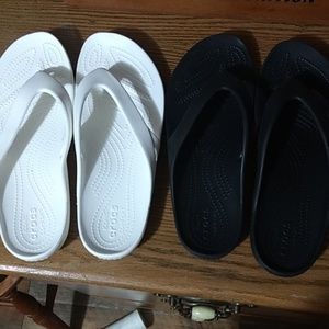 2 for 15!  Crocs flip flops!